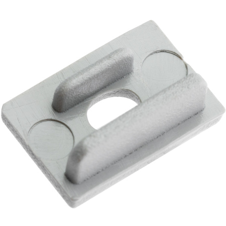 Zaślepka do profilu KM33 z otworem szara tworzywo sztuczne