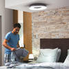 Plafon LED Lampa Sufitowa Natynkowa 22.5W 2500lm IP20 White Ambiance TW Czarna 39cm Inteligentna SMART Zigbee Bluetooth Still Philips HUE