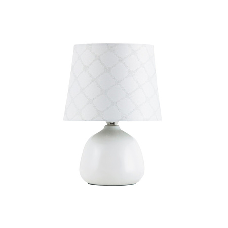 Lampa Stołowa Biurkowa Nocna E14 Biały Klasyczny Ellie 4379 Rabalux