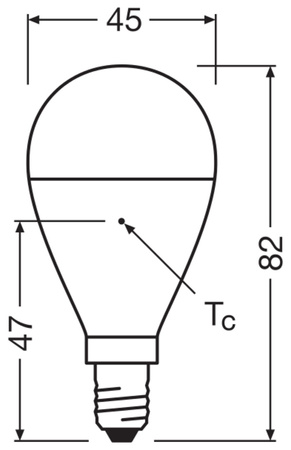 Żarówka LED P45 Kulka E14 6.5W = 60W 806lm 6500K Zimna 150° STAR CLASSIC Osram