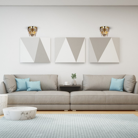 Lampa Ścienna Kinkiet GRACE Złota 2xE14 Milagro