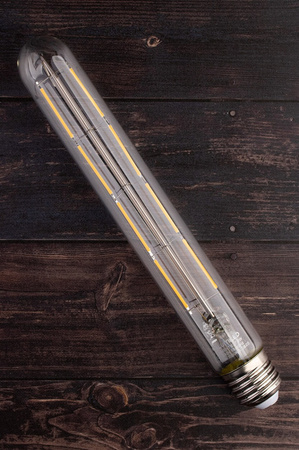 Żarówka LED E27 Tubularna T30 8W = 75W 1055lm 3000K Ciepła 360° FILAMENT LUMILED