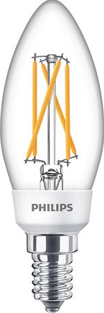 Żarówka LED Świeczka E14 B35 5W = 40W 470lm 2700 Ciepła Filament PHILIPS Ściemnialna