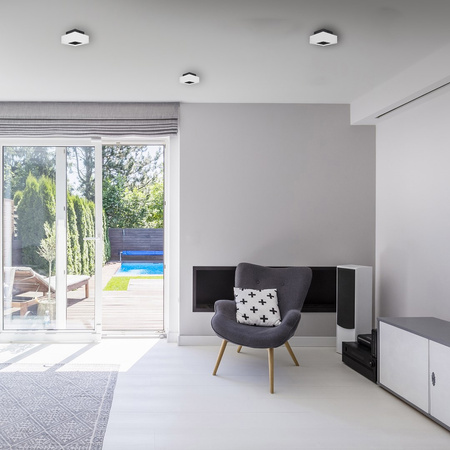 Oprawa Natynkowa HALOGENOWA Ruchoma SPOT GU10 Kwadrat Biała AURI LUMILED