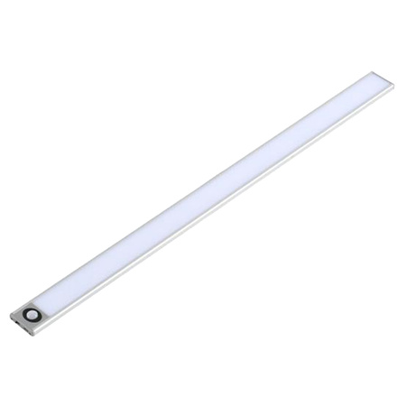 Lampka Podszafkowa LED Listwa Meblowa Samoprzylepna 2W 4500K 40cm z Czujnikiem Ruchu Srebrna