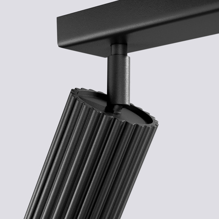 Lampa Sufitowa Reflektor Tuba Spot 6x GU10 Czarna Karbon Deep Space SL.1585 Sollux