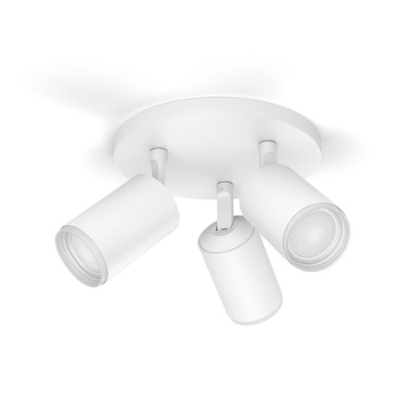 Lampa Sufitowa LED Reflektor 12.6W 1200lm IP20 White and Color Ambiance RGB + TW Biała Inteligentna SMART Zigbee Bluetooth Fugato Philips HUE