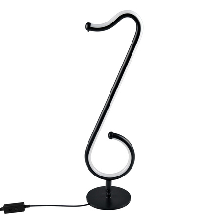 Lampka Biurkowa LED Stołowa Dekoracyjna 15W Czarna Ściemnialna Nutka Sanico Goldlux