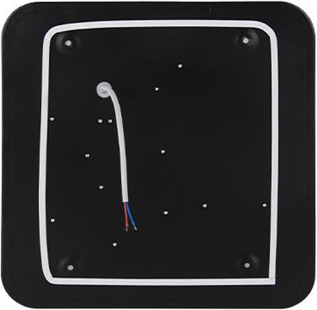 Plafon LED Lampa Sufitowa Ścienna Oprawa Kwadratowa 3300 lm 40W 4000K IP22 Czarna