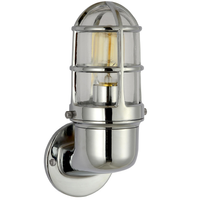 Kinkiet ścienny zewnętrzny elewacyjny lampa ścienna industrial E27 chrom LOFT LUND GOLDLUX (Polux)