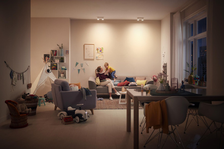 Lampa Sufitowa Reflektor LED 9W 1000lm 2700K Biała Clockwork Philips