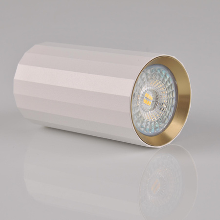 Oprawa Natynkowa Punktowa Spot GU10 Biała Złota NICEA Sanico Goldlux