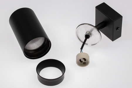 Lampa sufitowa QUALIS SPOT Reflektor Oprawa Halogenowa GU10 Czarna