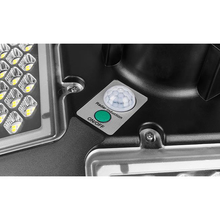 Lampa uliczna latarnia solarna LED 200W IP65 mikrofalowy czujnik ruchu + Pilot