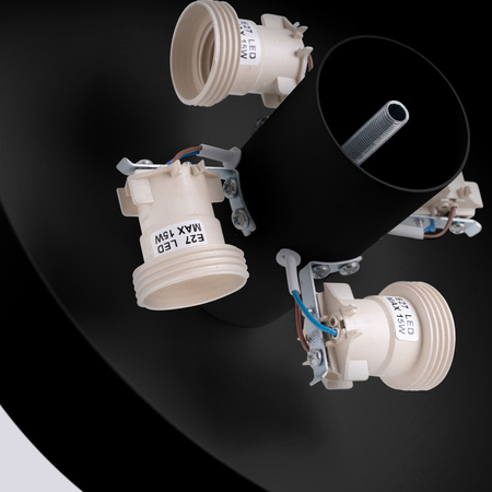 Plafon LED Lampa Sufitowa 4x E27 Czarna OMIQ Crimson SL.1678 Sollux