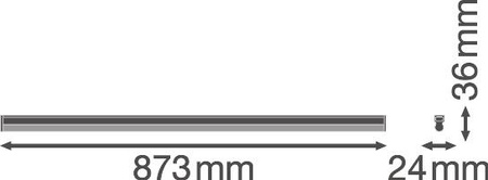 Lampa Oprawa Liniowa Listwa Oświetleniowa 15W 1500lm 4000K Neutralna Biały Batten Ledvance