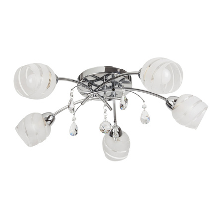 Lampa Sufitowa Żyrandol 5x E14 Chrom Nowoczesny Melissa Rabalux