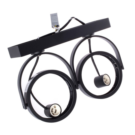 Oprawa Natynkowa Halogenowa Lugar Czarna 2xAR111 GU10 Spot Milagro