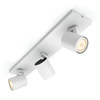 Lampa sufitowa Reflektor LED Spot Runner Biały 3x 4,2W CCT PHILIPS HUE Bluetooth Zigbee + Przełącznik Dimmer Switch