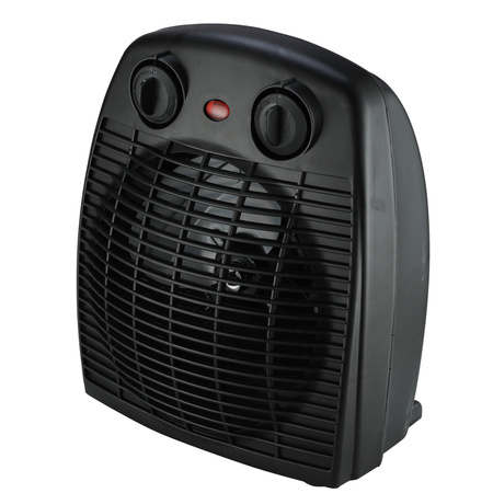 Termowentylator Regulowany Termostat 2000W Czarny Stojący Sanico Goldlux