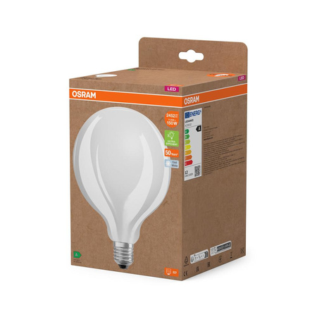 Żarówka LED G125 Kula E27 11.6W = 150W 2452lm 4000K Neutralna 330° Filament CLASSIC ENERGY EFFICIENCY Osram