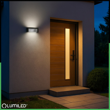 Lampa Ogrodowa Zewnętrzna Kinkiet Elewacyjny E27 LED IP54 KERIO LUMILED