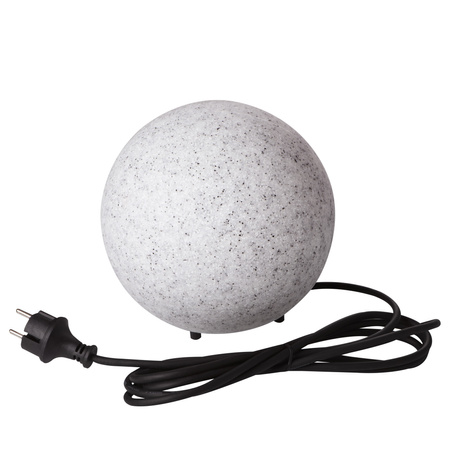 Lampa Ogrodowa Zewnętrzna Kula LED E27 IP65 Gruntowa Szara STONO Kanlux