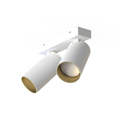 Lampa Sufitowa Oprawa Natynkowa Reflektor Punktowa 2x GU10 Biała Nowoczesna MONO 7774 Nowodvorski