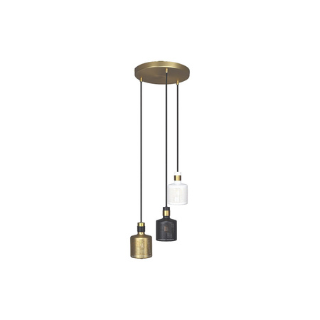 Lampa Wisząca Sufitowa 3x E27 Złoty Industrialny Alberta Rabalux