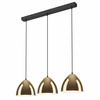 Lampa Wisząca Sufitowa MIA 3xE27 Czarna Złota LM-3.130 Lamkur