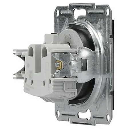 Gniazdo Pojedyncze 2P+PE bez Ramki Podtynkowe Asfora IP20 Antracyt