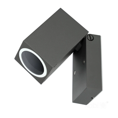 Lampa Ogrodowa Kinkiet Elewacyjny Zewnętrzny GU10 IP44 Szara Quazar Kobi