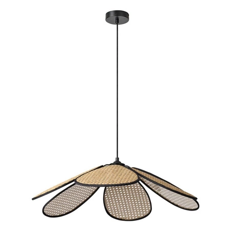 Lampa Sufitowa Wisząca Dekoracyjna Zwis E27 Beżowa Decor Rattan Daisy Pedant Osram