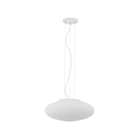 Lampa Sufitowa Wisząca GALA Szklany Klosz Biała Nowoczesna 4xE27 911 TK Lighting