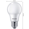 3x Żarówka LED E27 A60 4.9W = 40W 470lm 2700K Ciepła 180° Essential Philips