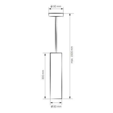 Lampa Wisząca Sufitowa IL MIO LATI GU10 Czarno - Złota GOLDLUX (Polux) 120cm