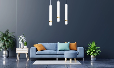 Lampa wisząca JOKER BIAŁY/ZŁOTY 3x GU10 MILAGRO Metal styl nowoczesny