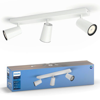 Lampa Sufitowa Reflektor 3x GU10 Biała Paisley Philips