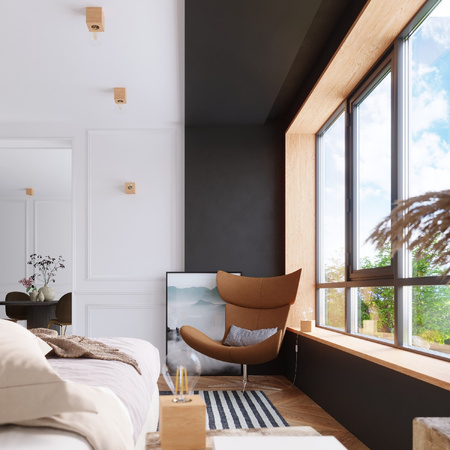 Lampa Ścienna Oprawa Natynkowa Kinkiet E27 Kwadratowa Brązowa Skandynawska Ariz Sollux