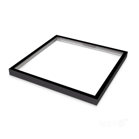 Ramka Natynkowa 63mm do Panelu LED 60x60cm klik Czarna Kobi