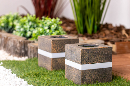 Lampa Solarna LED Zewnętrzna Ogrodowa Stojąca Kamień 3000K IP44 12cm Czujnik Zmierzchu