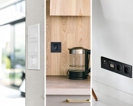 Gniazdo Podwójne SCHUKO 2x 2P+E z Ramką SCHNEIDER ASFORA