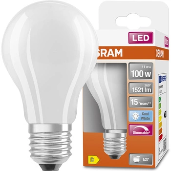 Żarówka LED E27 A60 11W = 100W 1521lm 4000K Neutralna 300° Filament Ściemnialna OSRAM SUPER STAR