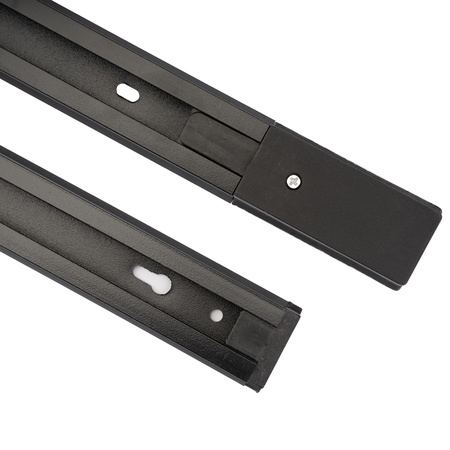 Szynoprzewód Czarny Jednofazowy Aluminiowy Szyna Do Reflektorów Szynowych 200cm LUMILED