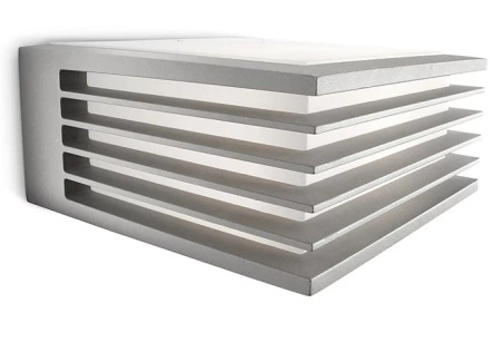 Kinkiet Ogrodowy Lampa Elewacyjna Zewnętrzna E27 IP44 Szara Shades Philips