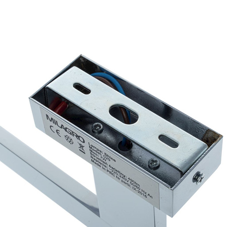 Kinkiet SHINE CHROME prostokąt 7W LED IP44 Metal i tworzywo Milagro