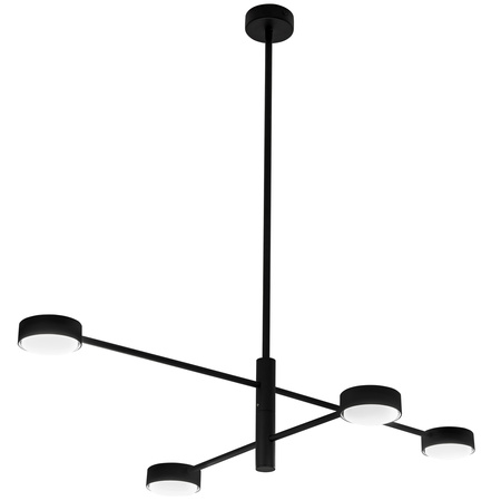 Lampa Sufitowa Wisząca LED 4x GX53 Żyrandol Reflektor Czarna OVILO LUMILED