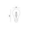 Żarówka LED E27 A60 11,5W 1521lm 3000K Ciepła 360° Filament KOBI FGS