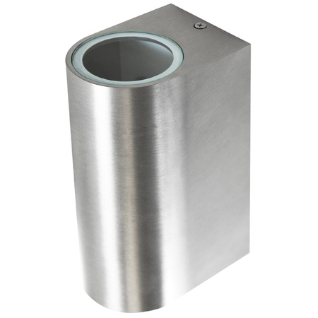 Kinkiet ogrodowy elewacyjny góra dół LED 2xGU10 BOSTON GOLDLUX (Polux) OWALNY SATYNOWY