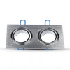 Oprawa Sufitowa Podtynkowa 2xGU10 Kwadratowa Aluminium VT-783 V-TAC